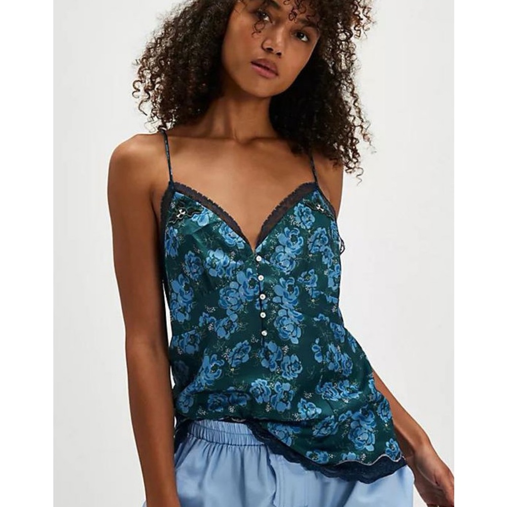 NWT Intimately Free People Night Special Cami Lace Floral Tank Top Size Small